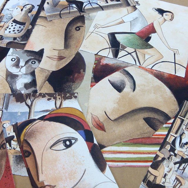 Ya tenemos las nuevas #litografias de #didierlourenço presentadas en la Feria de #estampa Tan #buenas y #originales como siempre. Ahora a #enmarcar una por una#barcelona #fortpienc  #marcoshechosamedida #arte #artesanía #decoración