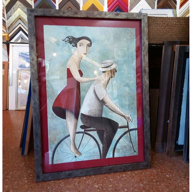 Esta #litografía de #didierlourenco ya se fue a #decorar y #alegrar la pared de una casa... La echaremos de menos ;-)