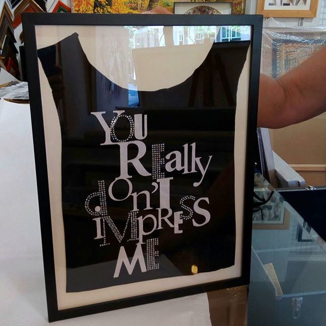 Camiseta especial enmarcada