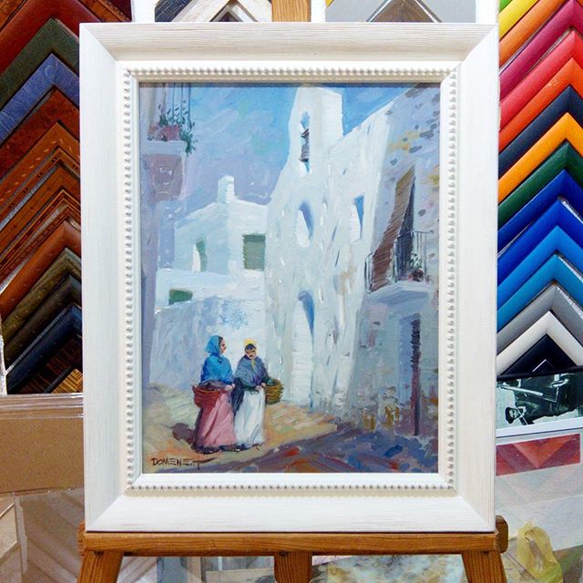 Pintura de Domenech enmarcada