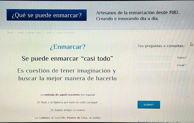Qué enmarcar a medida