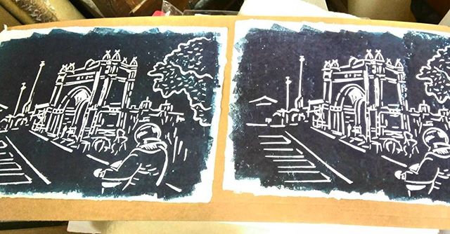 Grabados recién estampados siempre diferentes