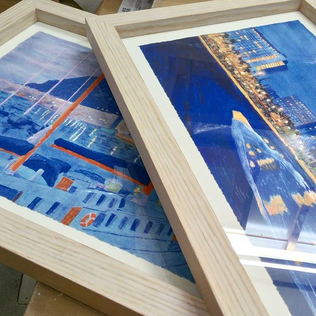 Marcos a medida para litografías de Barcelona