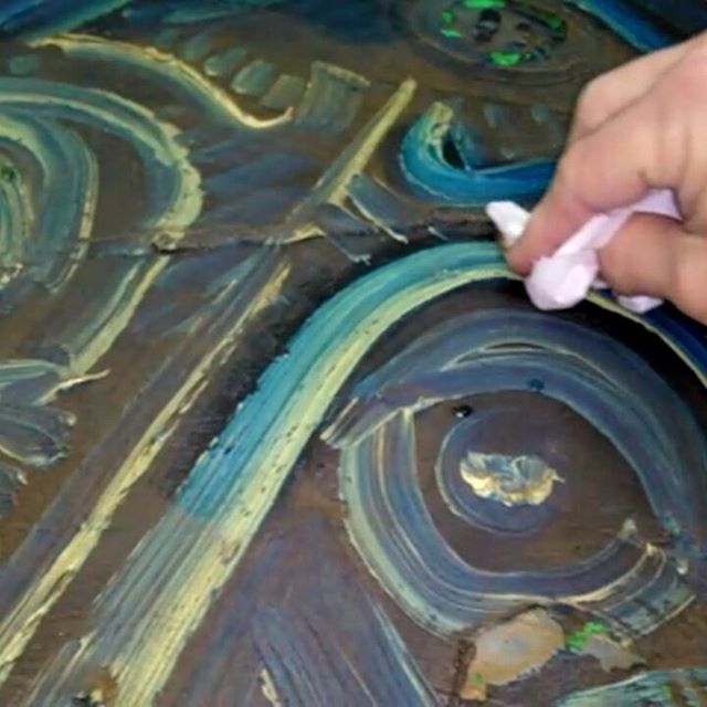 Limpieza de pintura al óleo