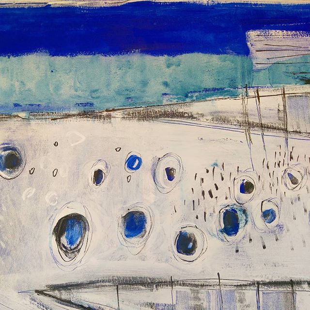 Pintura al óleo. Abstracción. Detalle