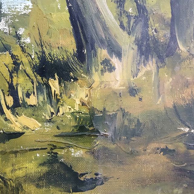 Limpieza de pintura al óleo