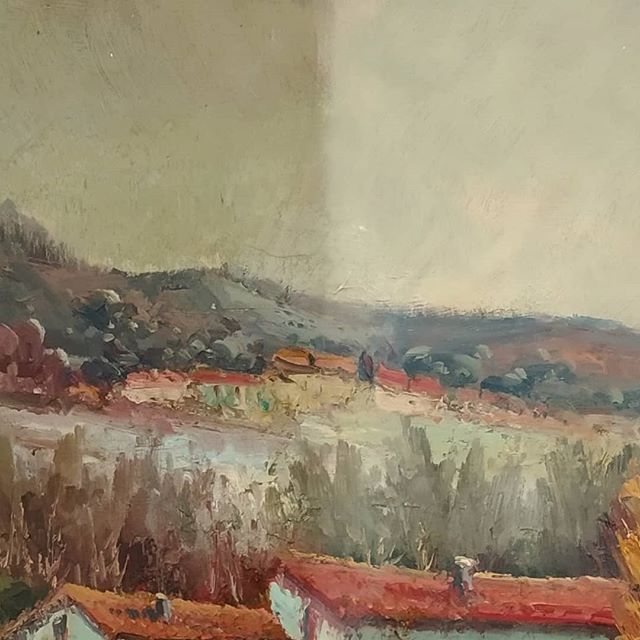 Limpieza de pintura al óleo.