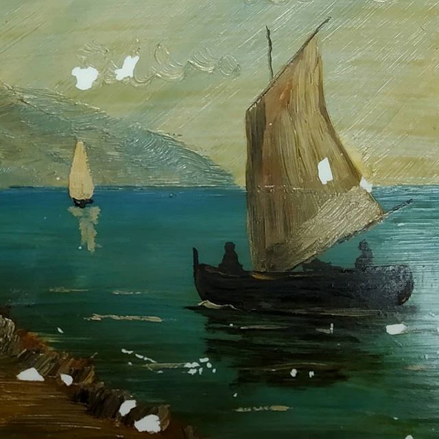 Restauración de pintura sobre baldosa