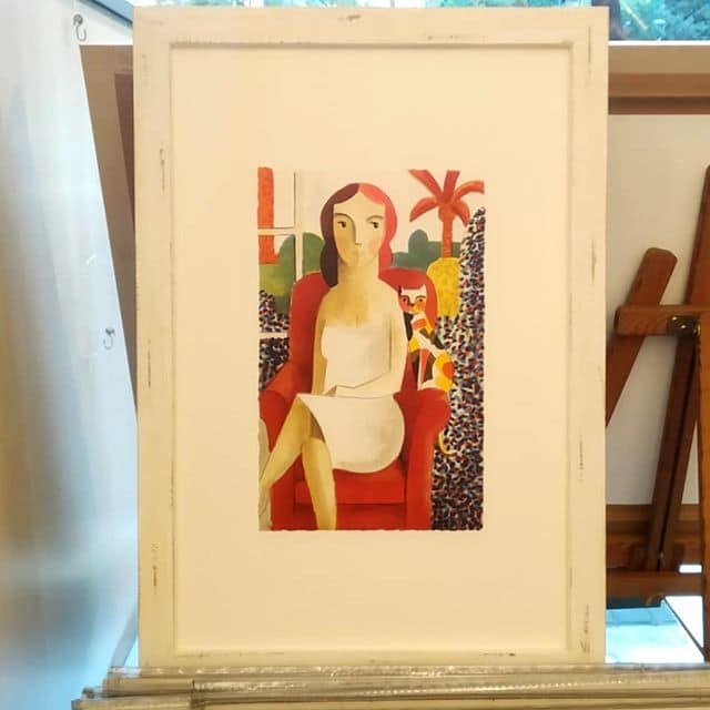 Didier Lourenço. Litografía enmarcada