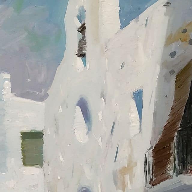 Pintura al óleo Blancos y detalles