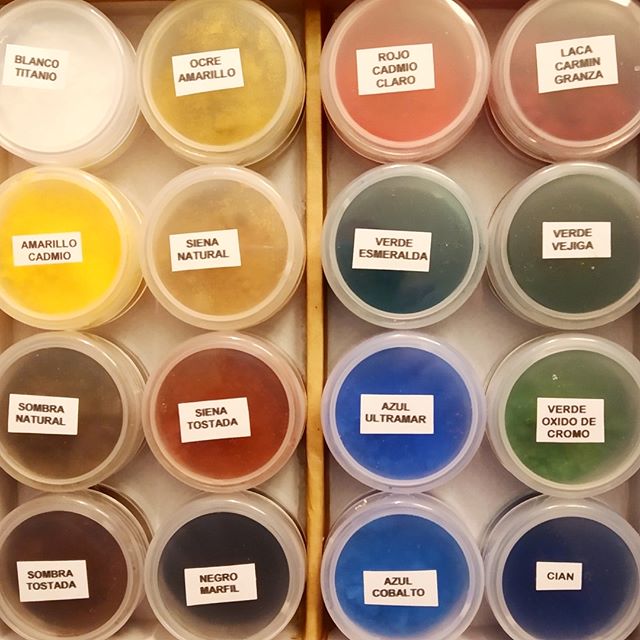 Pigmentos para restauración de pintura