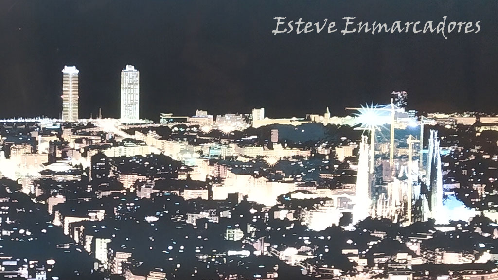 Detalle de Barcelona nocturna - Esteve Enmarcadores Detalle de Barcelona nocturna - Esteve Enmarcadores
