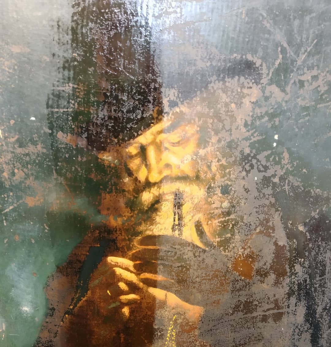 Limpieza de pintura antigua