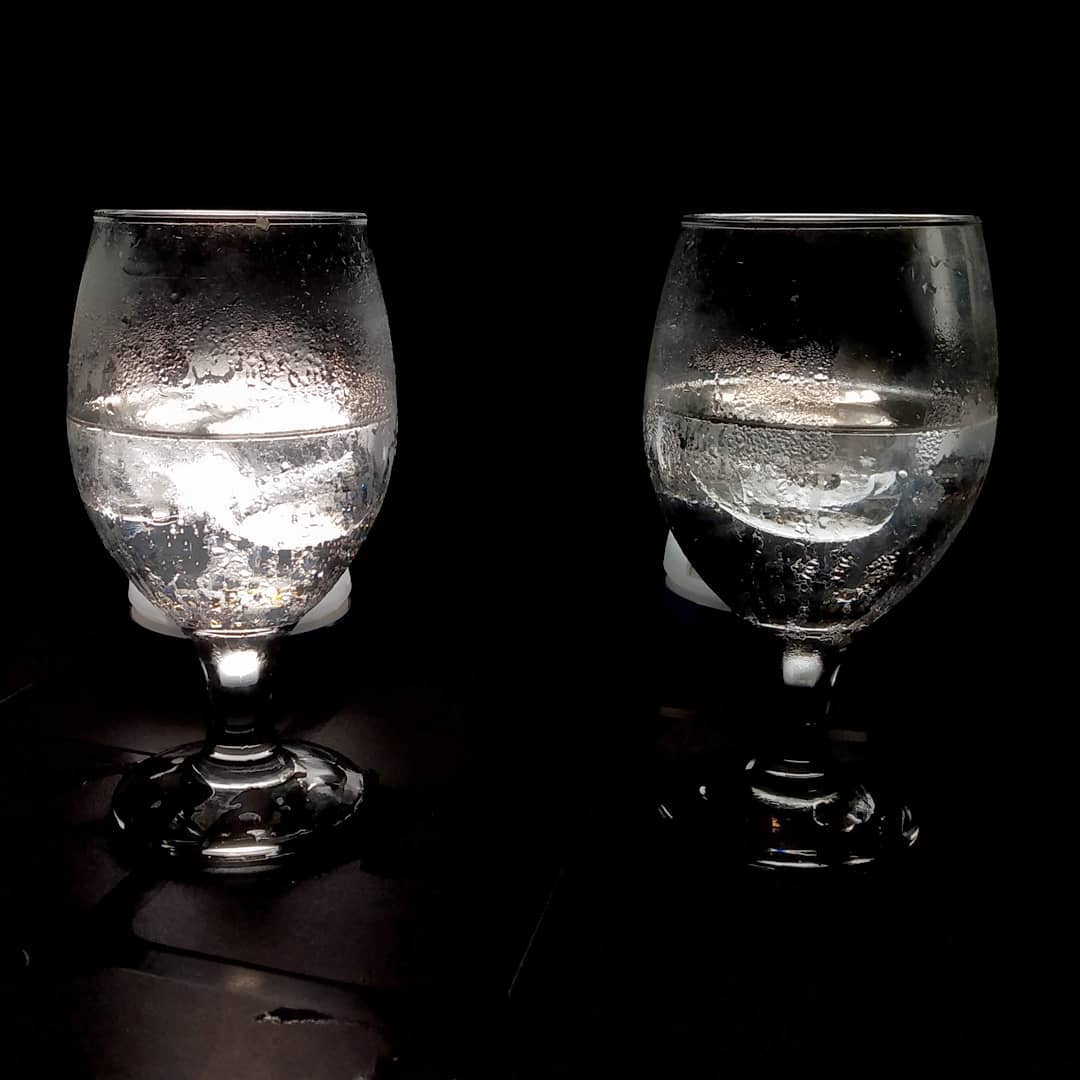 Agua hielo calor y noche