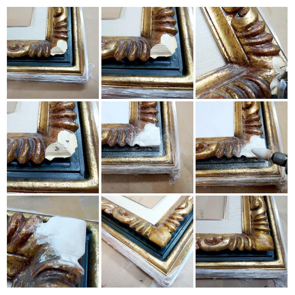 Restaurar marco de talla