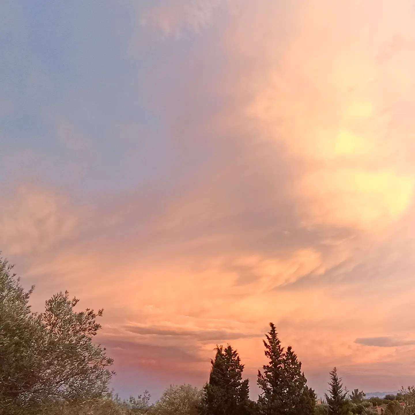 Nubes pintadas o reales