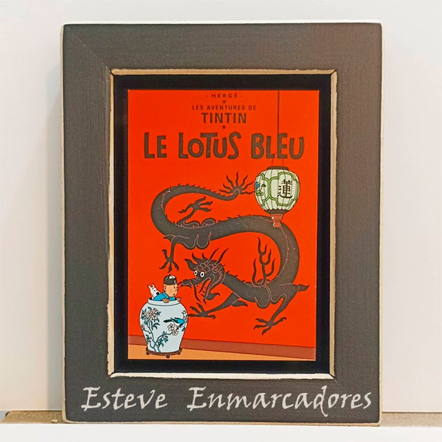Tintín El Loto Azul Portada