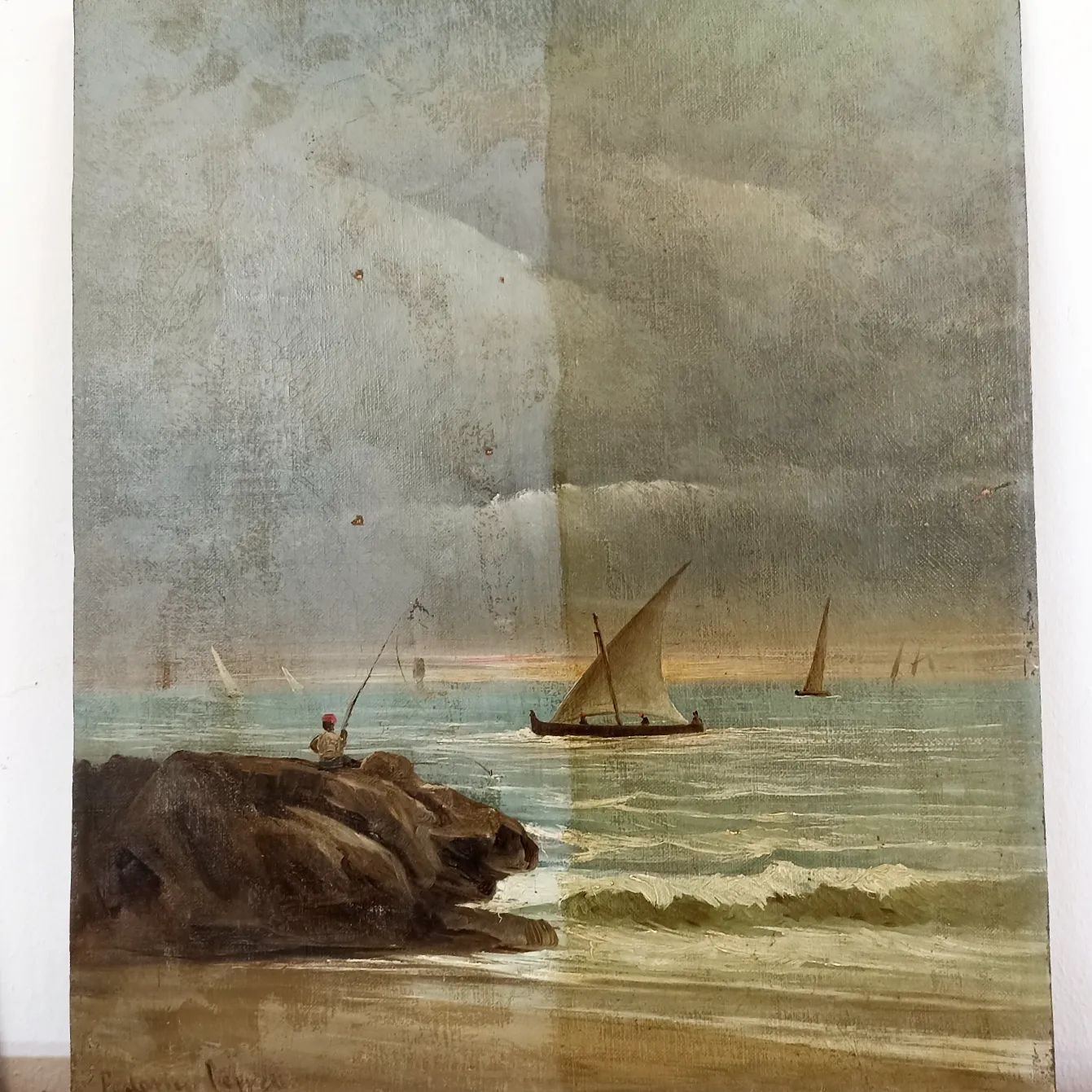 Limpieza de pintura al óleo