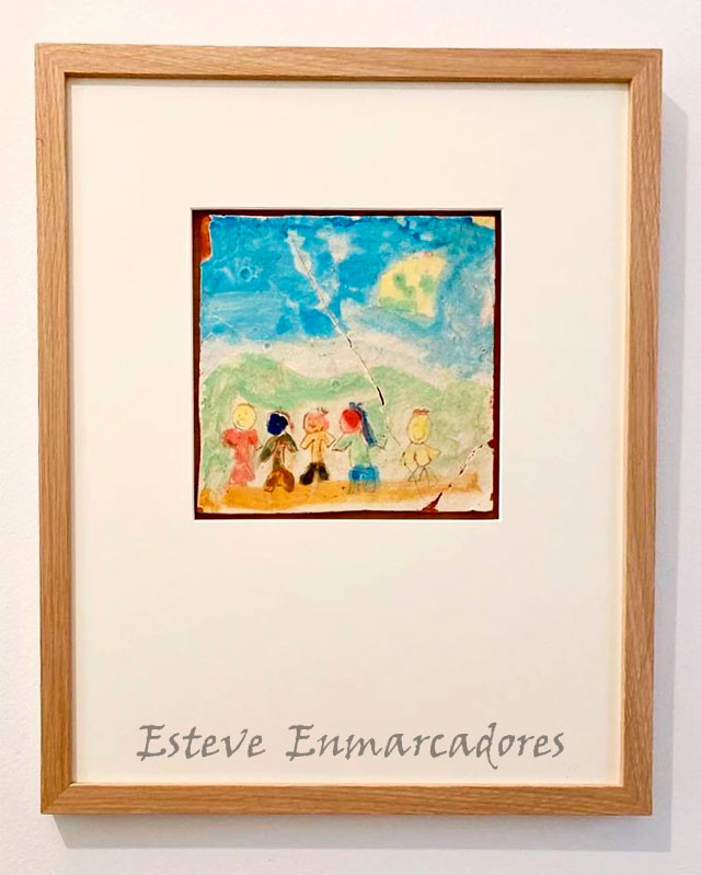 Baldosa recuerdo enmarcada