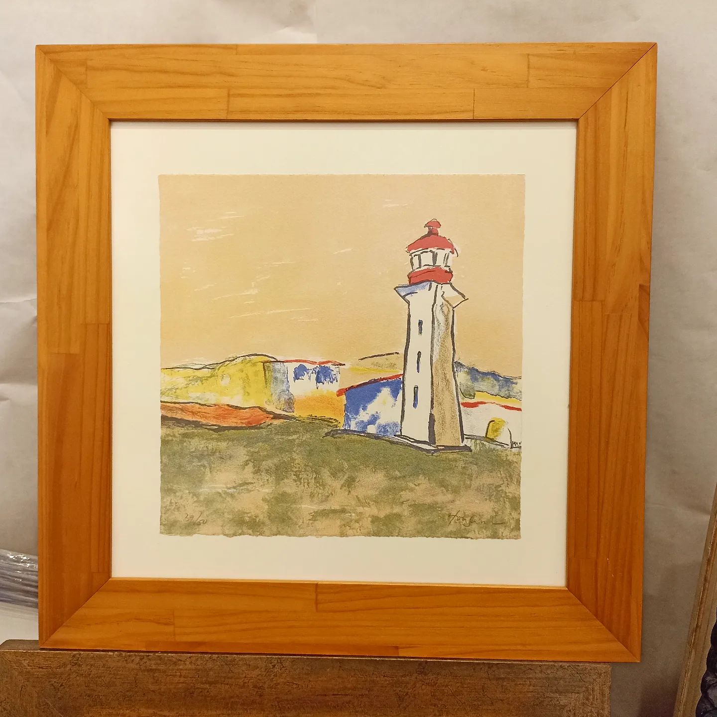 Paisaje Faro 1 Litografía