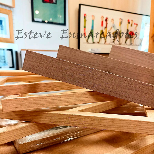Marcos de madera roble y nogal