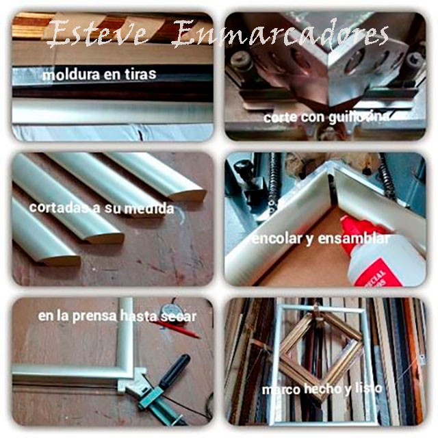 Proceso de fabricación de un marco