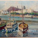OUTLET óleo 38x46 Rivera Bcn - Esteve Enmarcadores